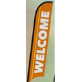 Stock 11.5' Tail Feather Flag Kit (Welcome)